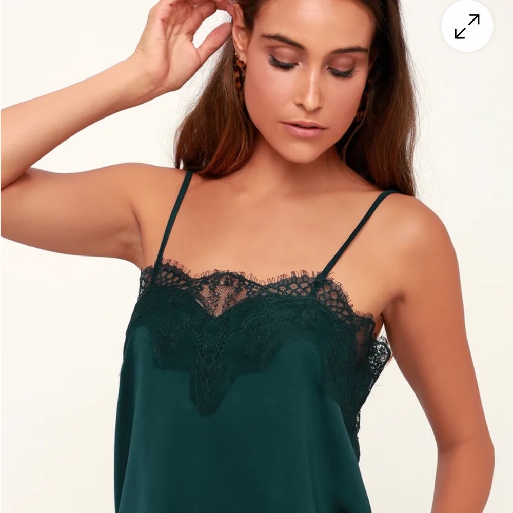 Lulus Lace Trim Cami Top